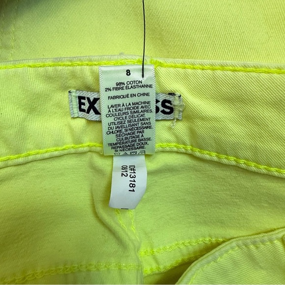 Flouresant Yellow Skinny Jeans. Size 8 - Picture 9 of 11